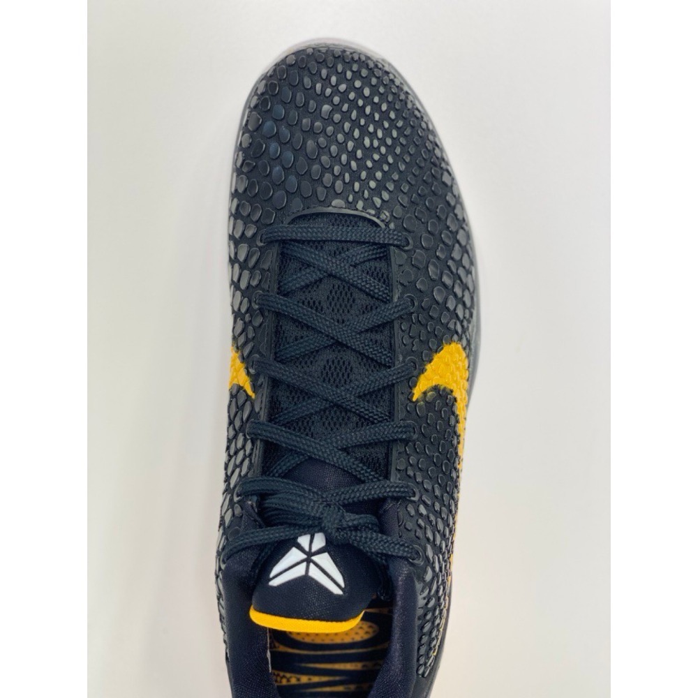 H12純原 Kobe 6 “Black Dell Sol” 籃球鞋 實戰鞋 真碳板男鞋 黑黃曼巴 429659-002-細節圖8