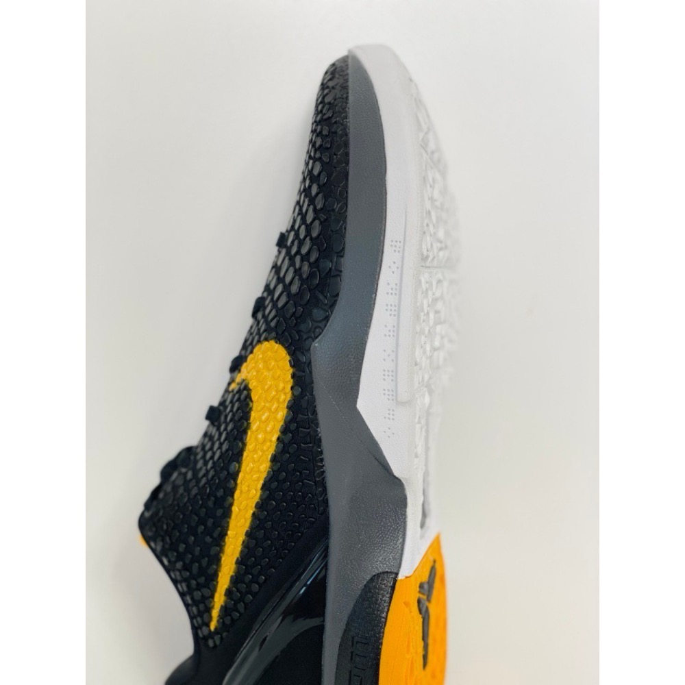 H12純原 Kobe 6 “Black Dell Sol” 籃球鞋 實戰鞋 真碳板男鞋 黑黃曼巴 429659-002-細節圖9