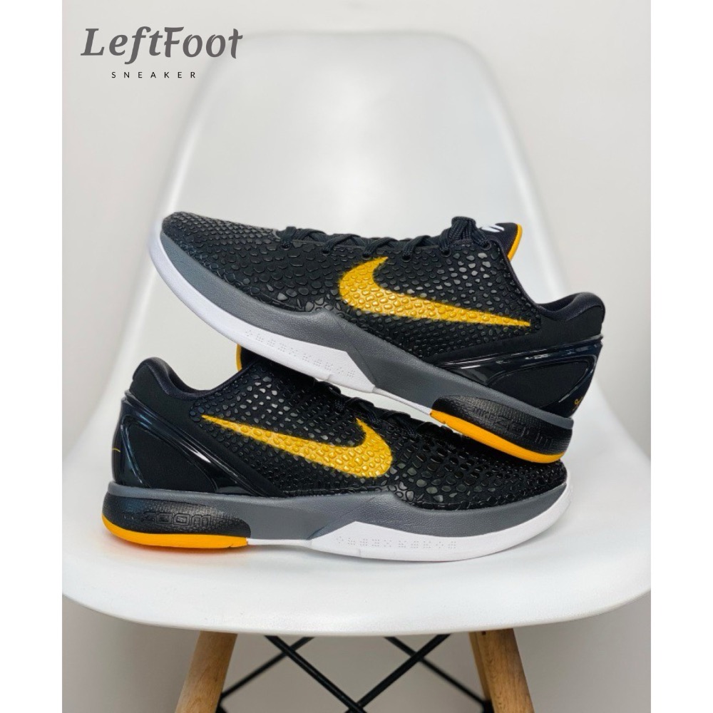 H12純原 Kobe 6 “Black Dell Sol” 籃球鞋 實戰鞋 真碳板男鞋 黑黃曼巴 429659-002-規格圖9