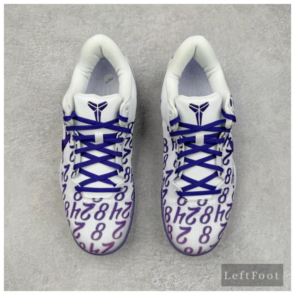 滅世純原 Kobe 8 Court Purple 数字 紫色 科比8 低筒 React鞋墊 籃球鞋 實戰鞋男鞋-細節圖2