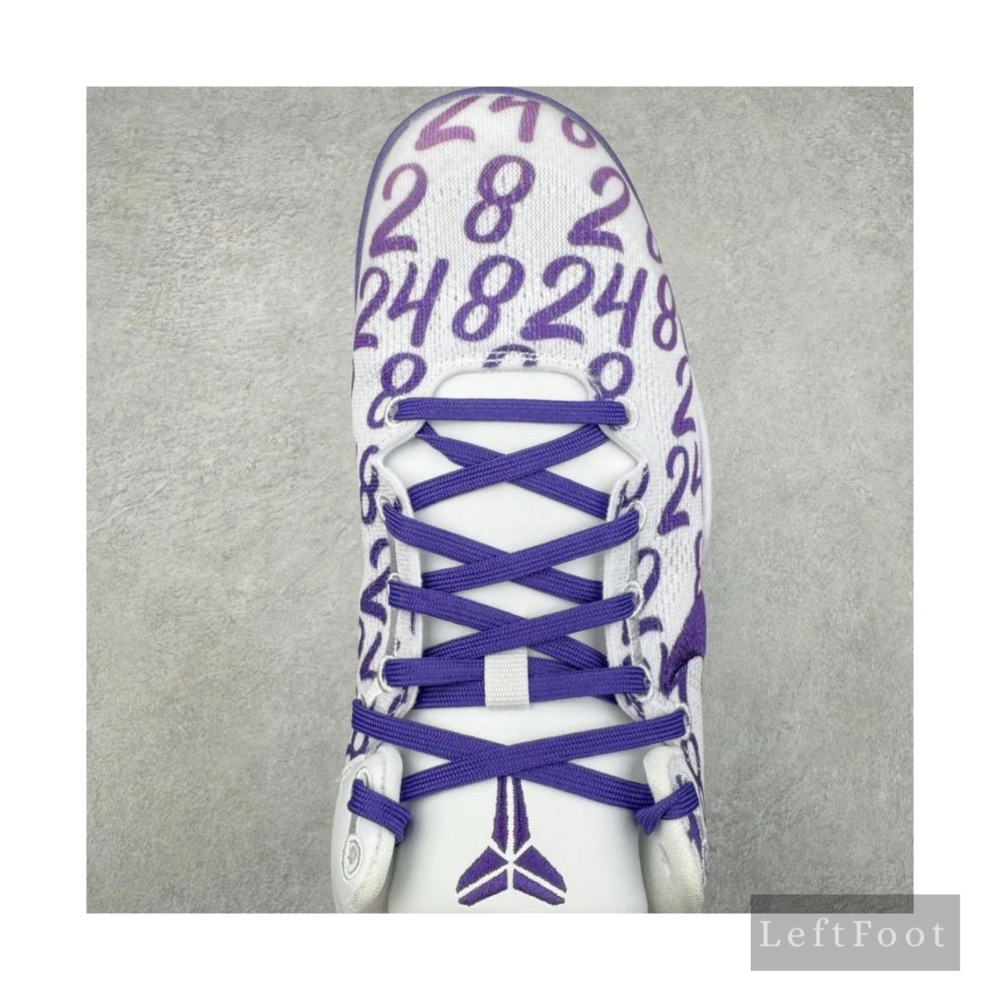 滅世純原 Kobe 8 Court Purple 数字 紫色 科比8 低筒 React鞋墊 籃球鞋 實戰鞋男鞋-細節圖4