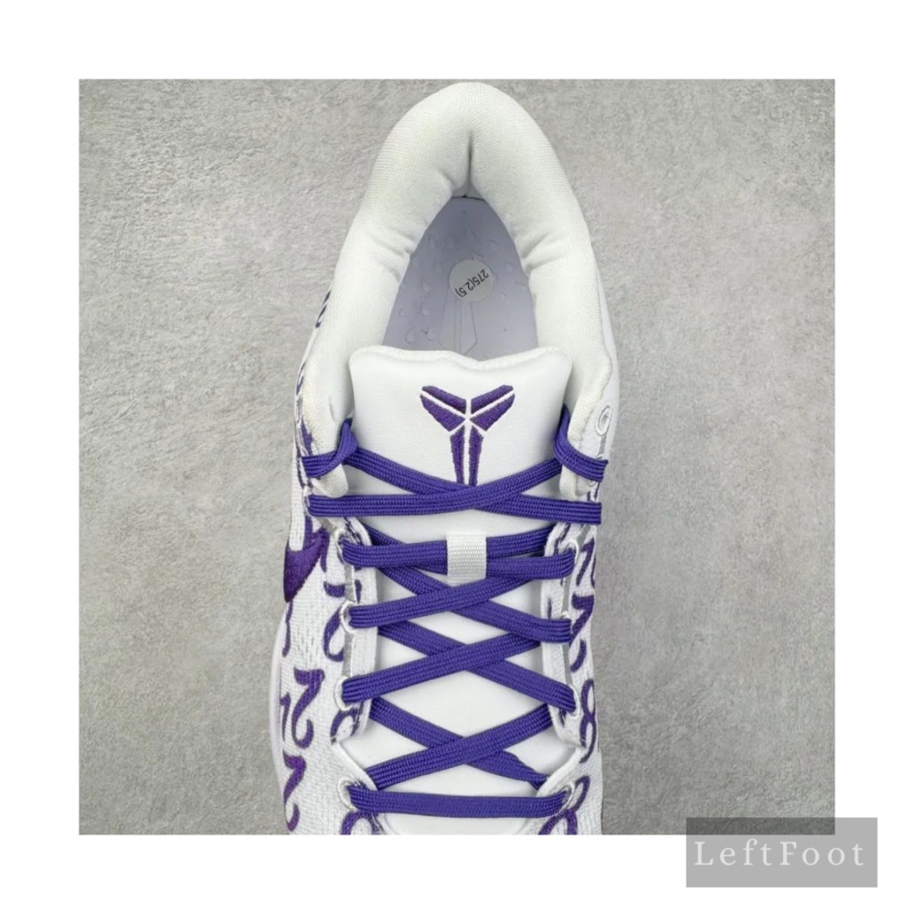 滅世純原 Kobe 8 Court Purple 数字 紫色 科比8 低筒 React鞋墊 籃球鞋 實戰鞋男鞋-細節圖5