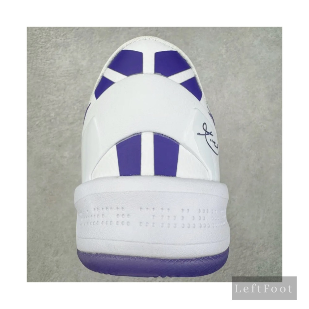 滅世純原 Kobe 8 Court Purple 数字 紫色 科比8 低筒 React鞋墊 籃球鞋 實戰鞋男鞋-細節圖8