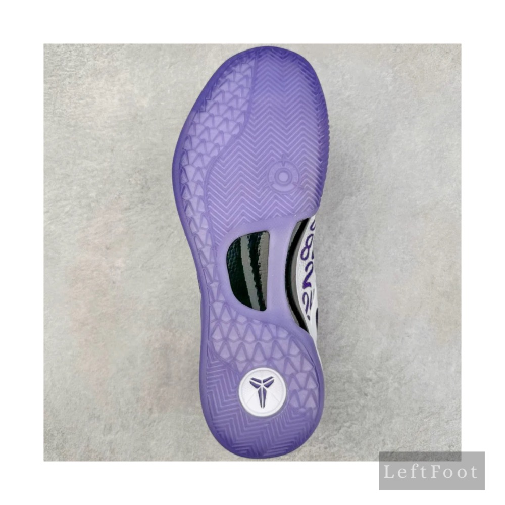 滅世純原 Kobe 8 Court Purple 数字 紫色 科比8 低筒 React鞋墊 籃球鞋 實戰鞋男鞋-細節圖9