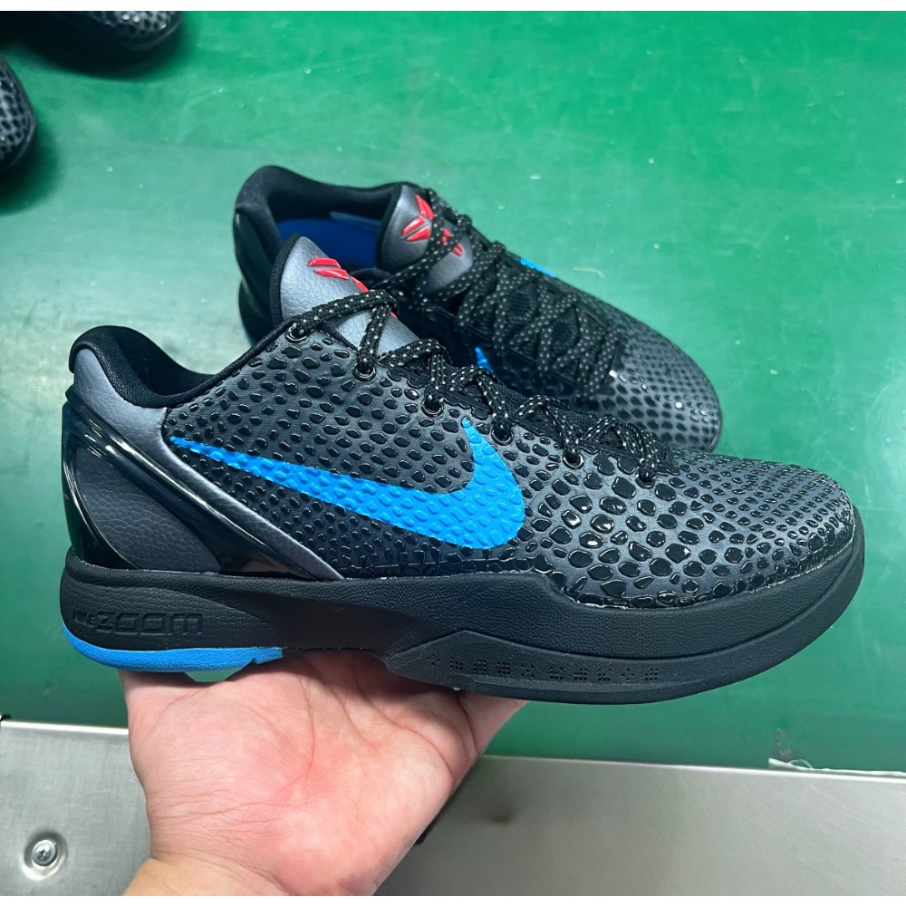 GX純原 Kobe 6 “Dark Knight” 籃球鞋 實戰鞋 真碳板 男鞋 黑蓝黑暗骑士 429659-016-細節圖3