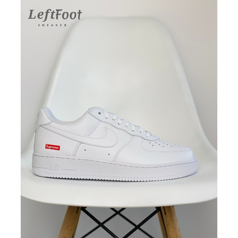 Supreme x Air Force 1 Low Box Logo 白色 低筒 休闲鞋 男女鞋 CU9225-100-細節圖2