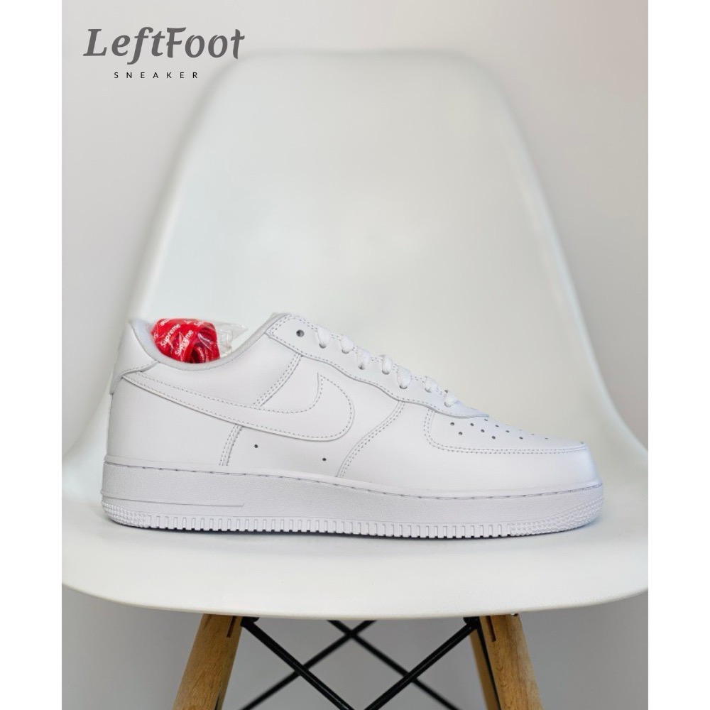 Supreme x Air Force 1 Low Box Logo 白色 低筒 休闲鞋 男女鞋 CU9225-100-細節圖3