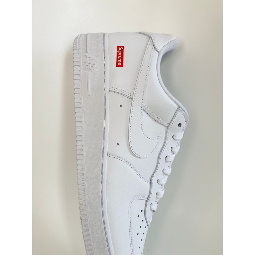 Supreme x Air Force 1 Low Box Logo 白色 低筒 休闲鞋 男女鞋 CU9225-100-細節圖7