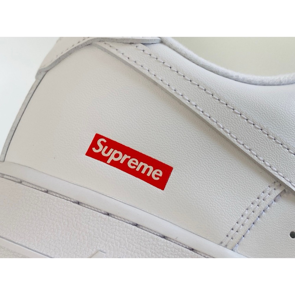 Supreme x Air Force 1 Low Box Logo 白色 低筒 休闲鞋 男女鞋 CU9225-100-細節圖10