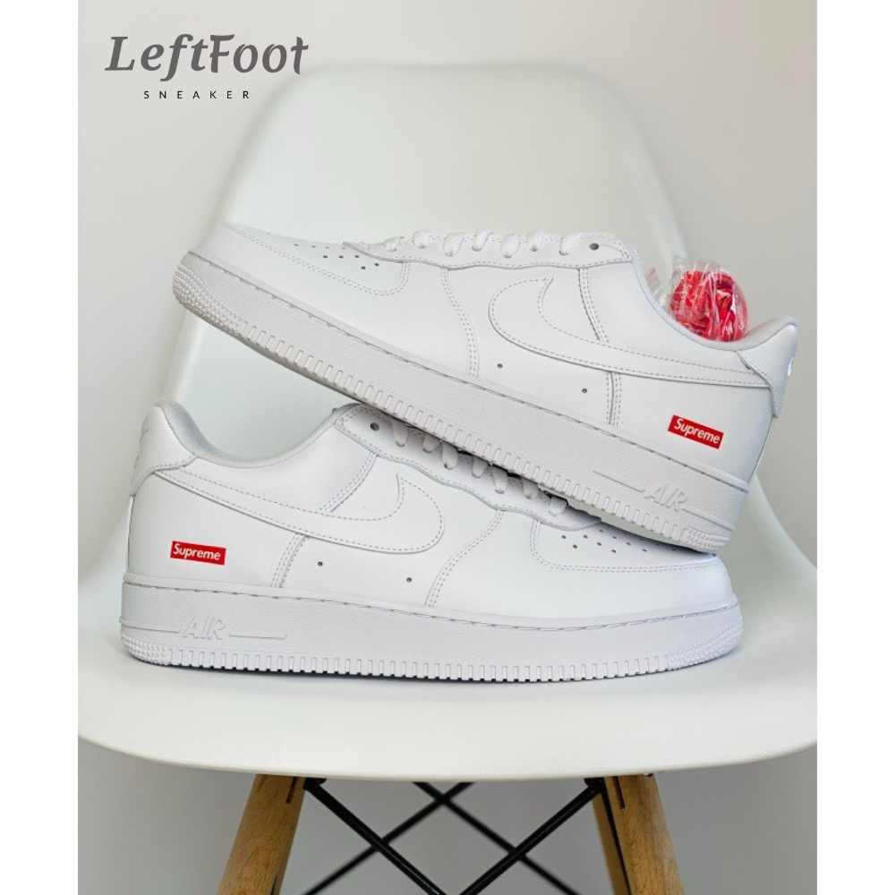 Supreme x Air Force 1 Low Box Logo 白色 低筒 休闲鞋 男女鞋 CU9225-100-規格圖11