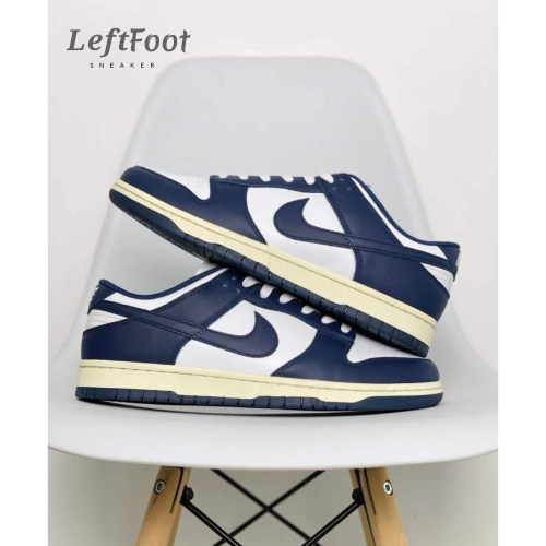 Nike Dunk Low Midnight Navy 海军蓝 做旧 复古板鞋 休闲鞋 男女鞋 DD1503-115