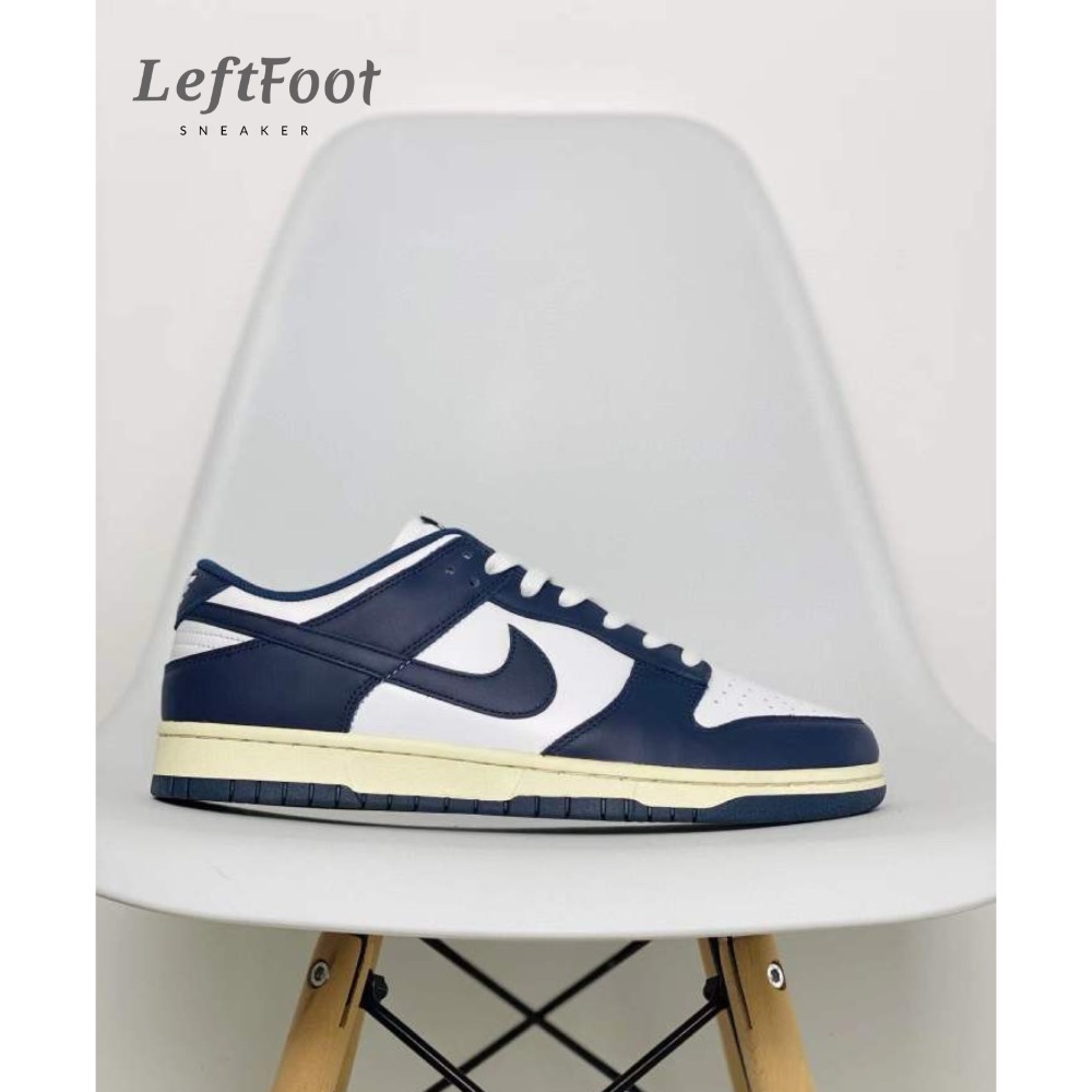 Nike Dunk Low Midnight Navy 海军蓝 做旧 复古板鞋 休闲鞋 男女鞋 DD1503-115-細節圖2