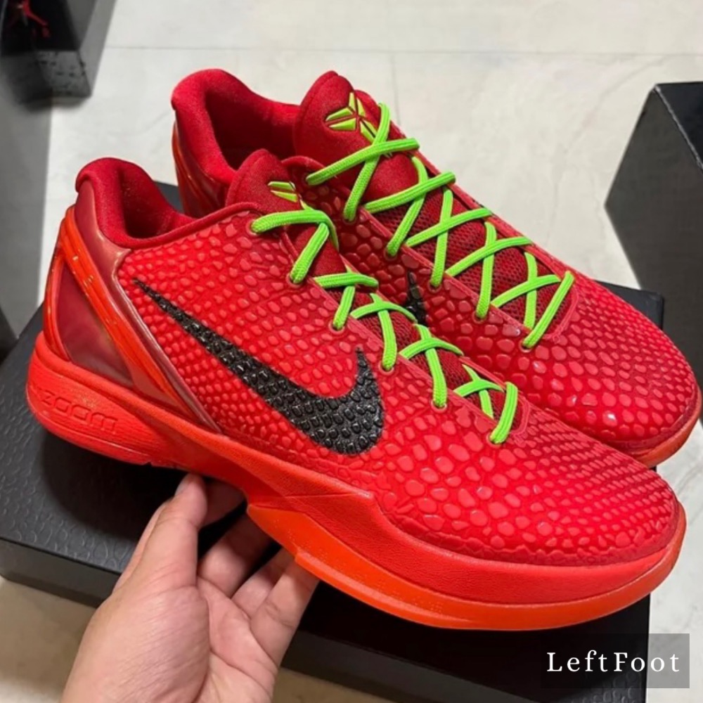 GX純原 Kobe 6 “Reverse Grinch” 籃球鞋 實戰鞋 真碳板男鞋 反轉青蜂俠 FV4921-600-規格圖6