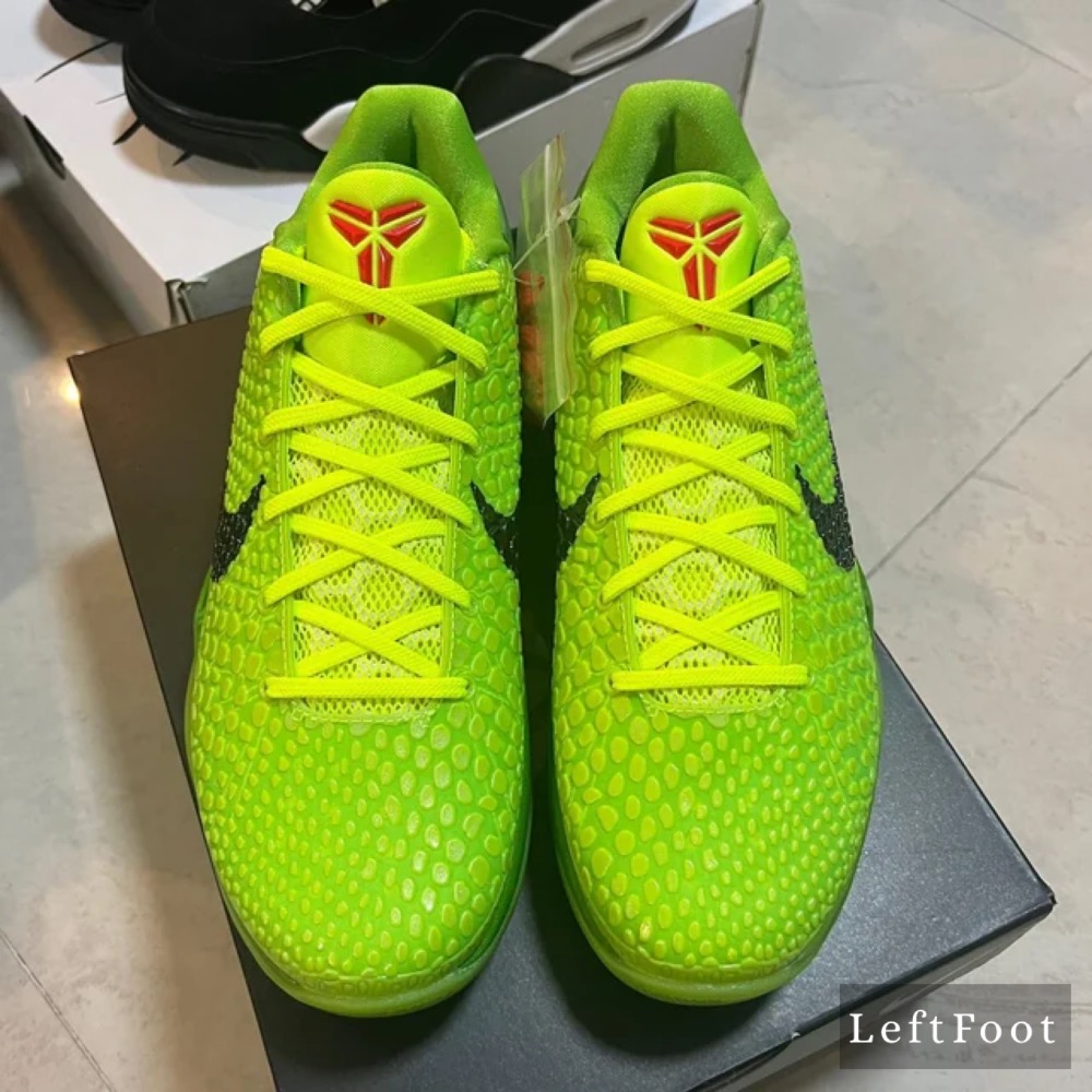 GX純原 Kobe 6 “Protro Grinch” 籃球鞋 實戰鞋 真碳板男鞋 青竹丝 青蜂侠CW2190-300-細節圖3