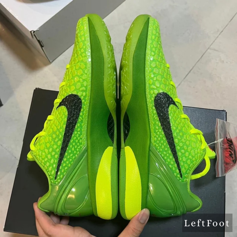 GX純原 Kobe 6 “Protro Grinch” 籃球鞋 實戰鞋 真碳板男鞋 青竹丝 青蜂侠CW2190-300-細節圖5