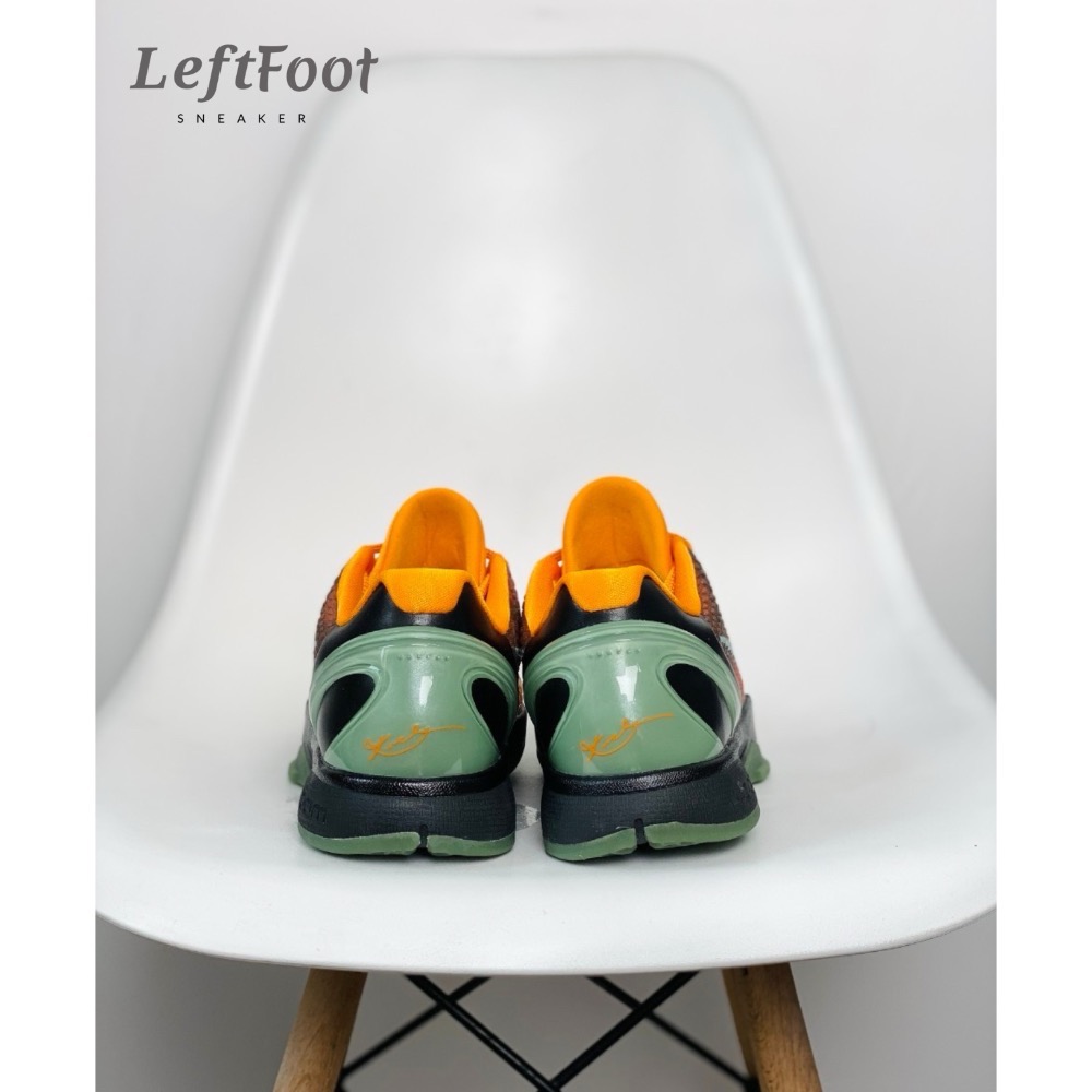 GX純原 Kobe 6 “Orange County” 籃球鞋 實戰鞋 真碳板男鞋 日落 黑橙 CW2190-800-細節圖5