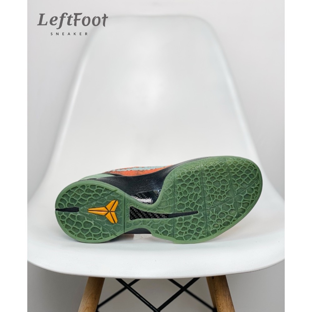GX純原 Kobe 6 “Orange County” 籃球鞋 實戰鞋 真碳板男鞋 日落 黑橙 CW2190-800-細節圖6