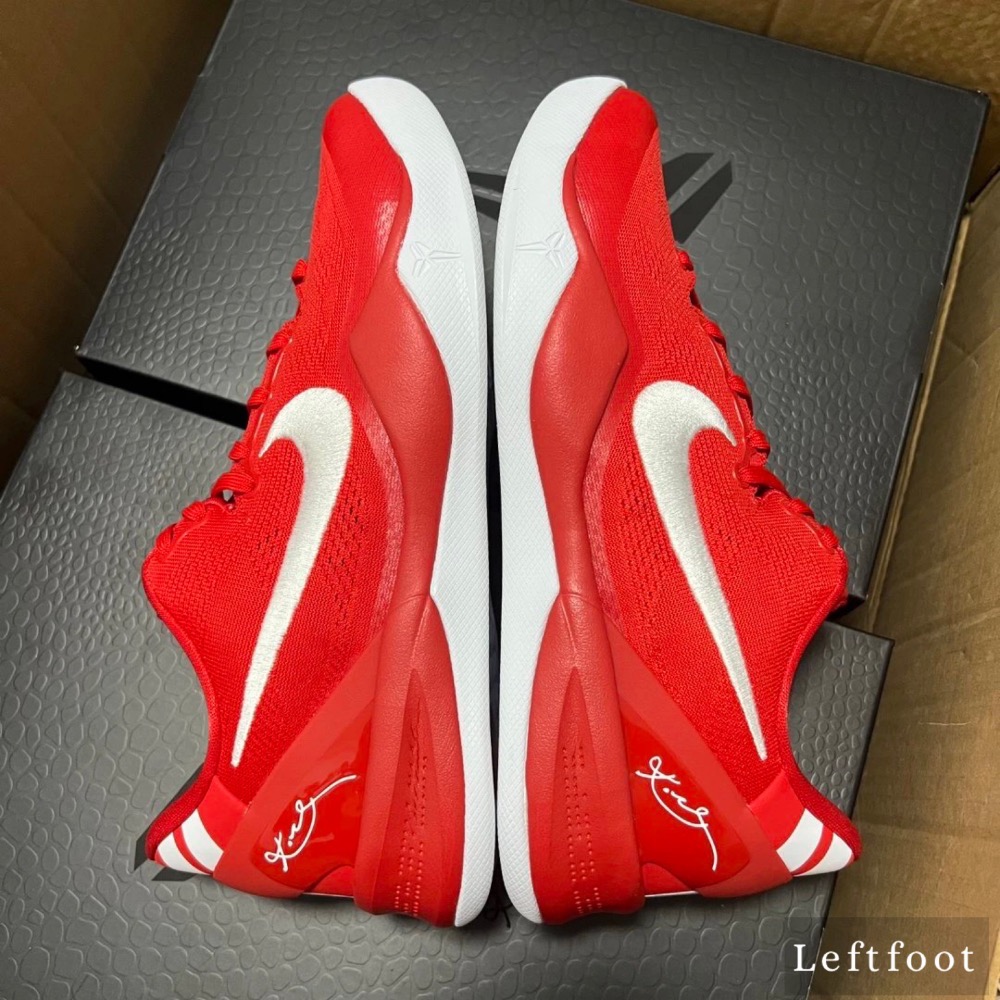 GX純原 Kobe 8 University Red 大学红 科比8代 籃球鞋 實戰鞋男鞋 HF9550-600-細節圖2