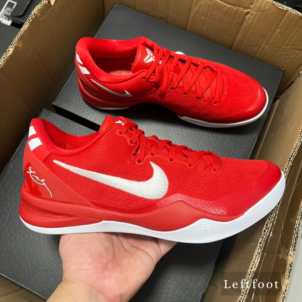GX純原 Kobe 8 University Red 大学红 科比8代 籃球鞋 實戰鞋男鞋 HF9550-600-細節圖7