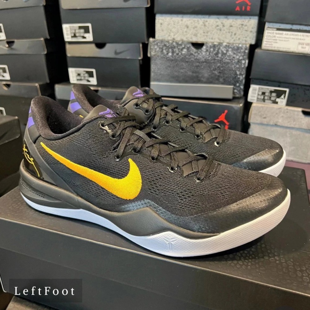 GX純原 Kobe 8 Protro Laker Away 黑紫黄 科比8代 籃球鞋 實戰鞋男鞋 FQ3548-001-規格圖7