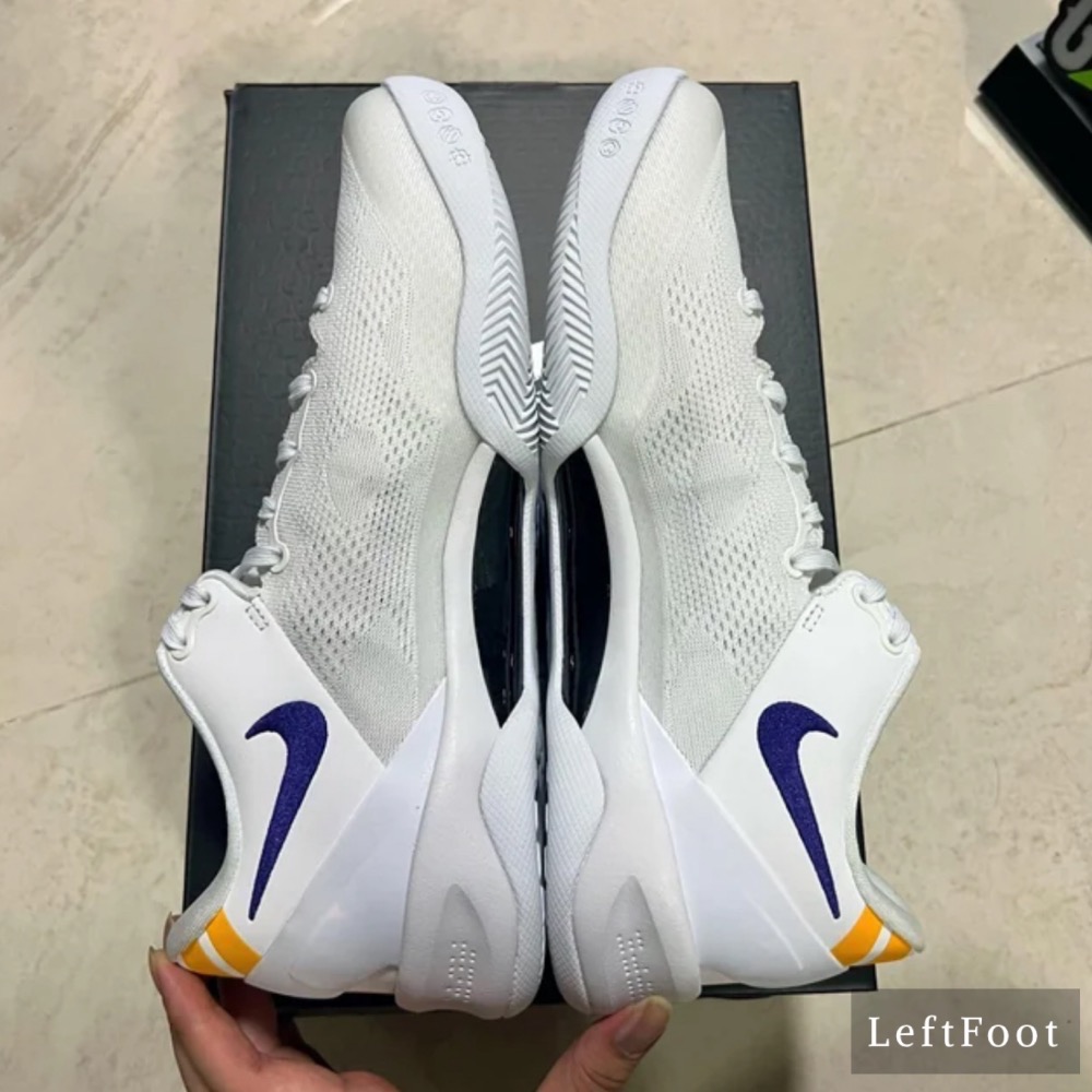 GX純原 Kobe 8 Protro Lakers Home 白色的 科比8代 籃球鞋 實戰鞋男鞋 FQ3548-001-細節圖4