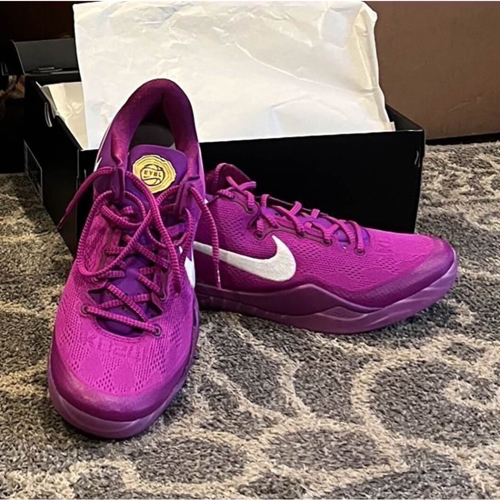 H12純原 Kobe 8 Protro “EYBL” 紫色的 科比8代 籃球鞋 實戰鞋男鞋FQ3548-001-細節圖3