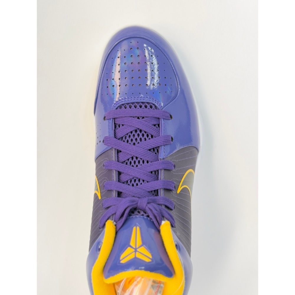 H12純原 Kobe 4 Undefeated Laker 科比4代 紫金 低帮实战籃球鞋 CQ3869-500-細節圖8