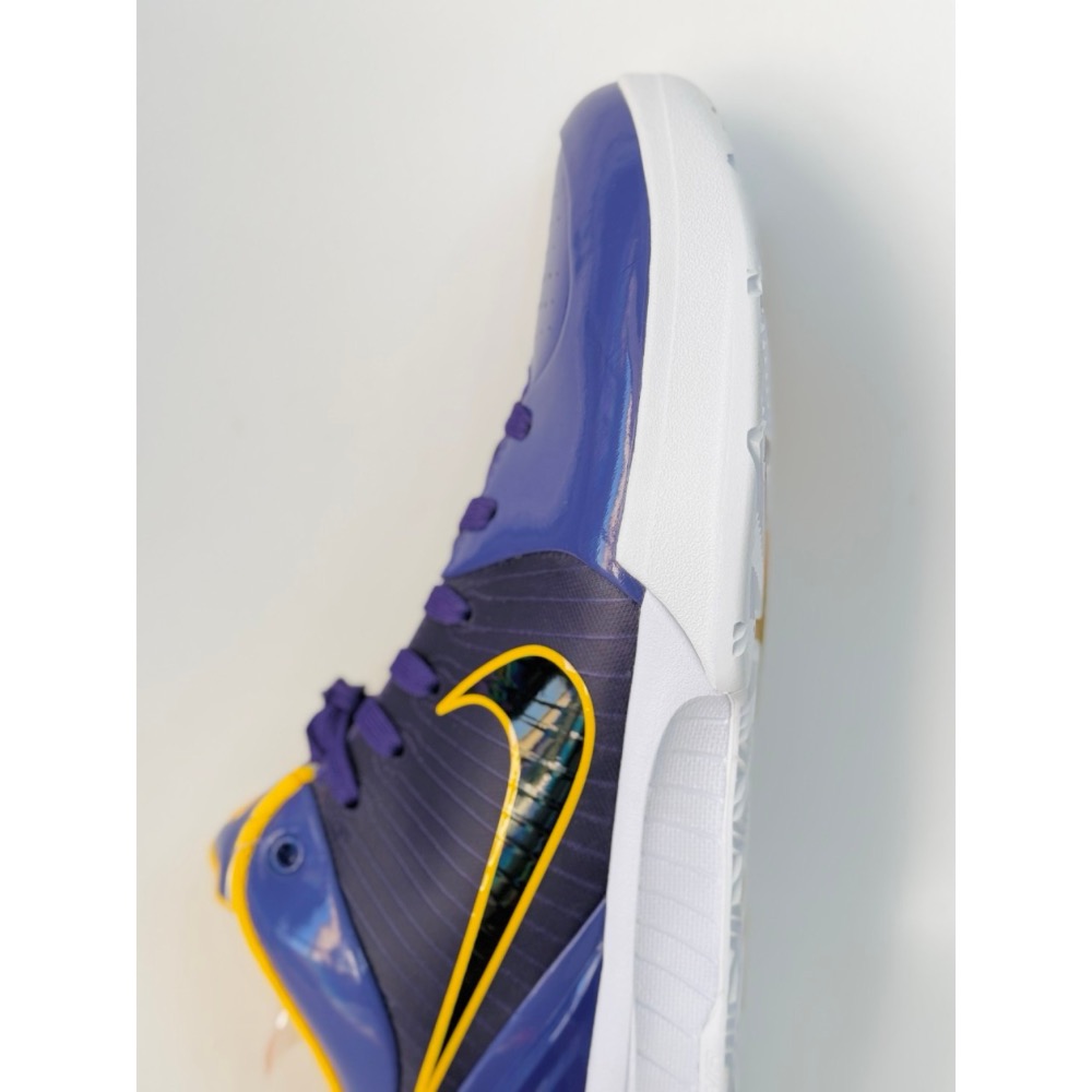 H12純原 Kobe 4 Undefeated Laker 科比4代 紫金 低帮实战籃球鞋 CQ3869-500-細節圖9