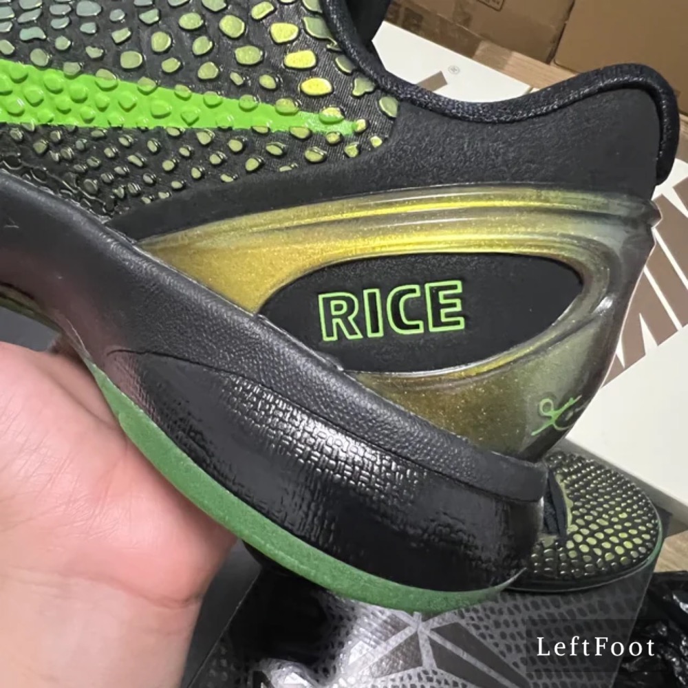 GX純原 Kobe 6 “Supreme Rice” 莱斯高中 科比6代 籃球鞋 實戰鞋男鞋 446442-301-細節圖7