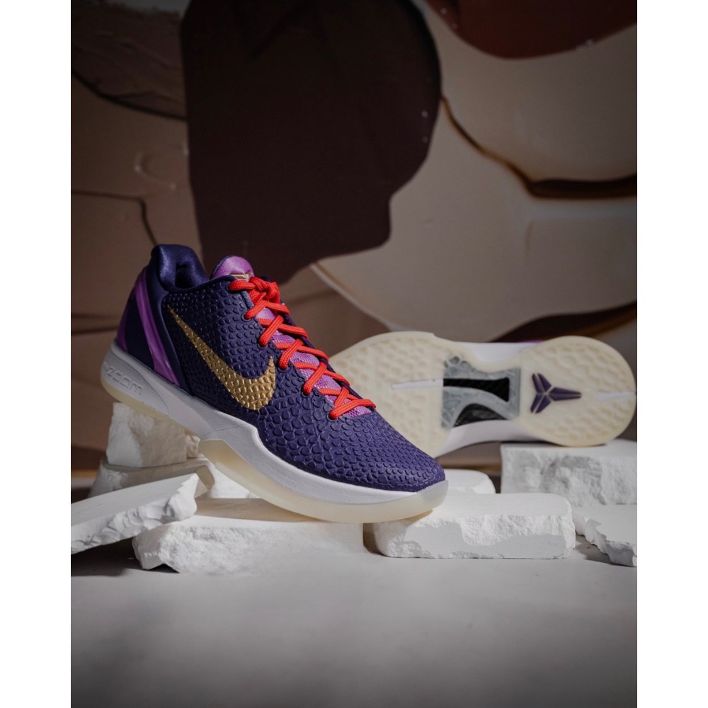 H12純原 Kobe 6 PE “Ceetah Purple” 科比6代 籃球鞋 實戰鞋男鞋 996922-細節圖4