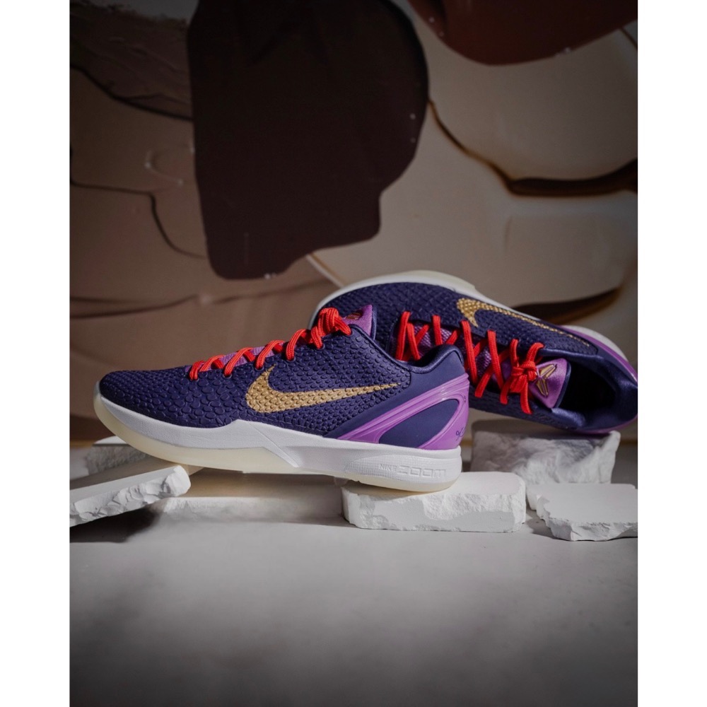H12純原 Kobe 6 PE “Ceetah Purple” 科比6代 籃球鞋 實戰鞋男鞋 996922-細節圖6