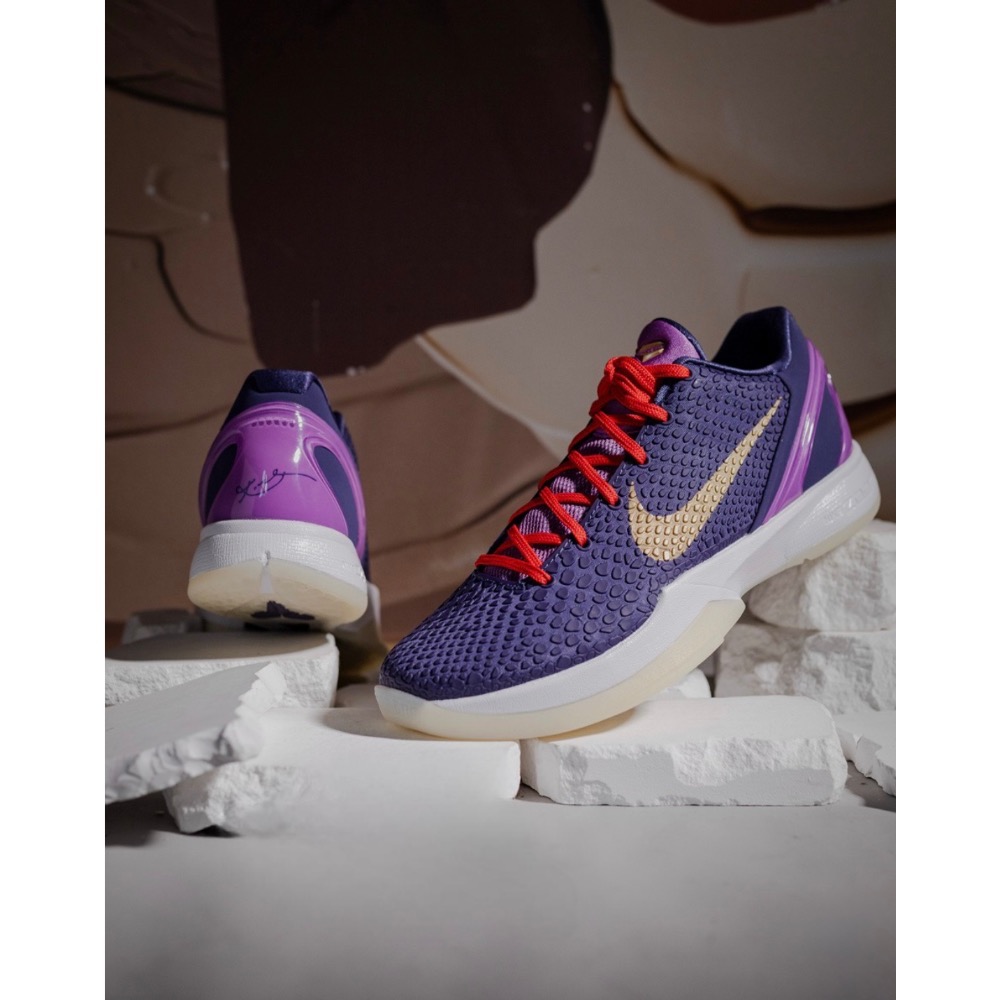 H12純原 Kobe 6 PE “Ceetah Purple” 科比6代 籃球鞋 實戰鞋男鞋 996922-細節圖7