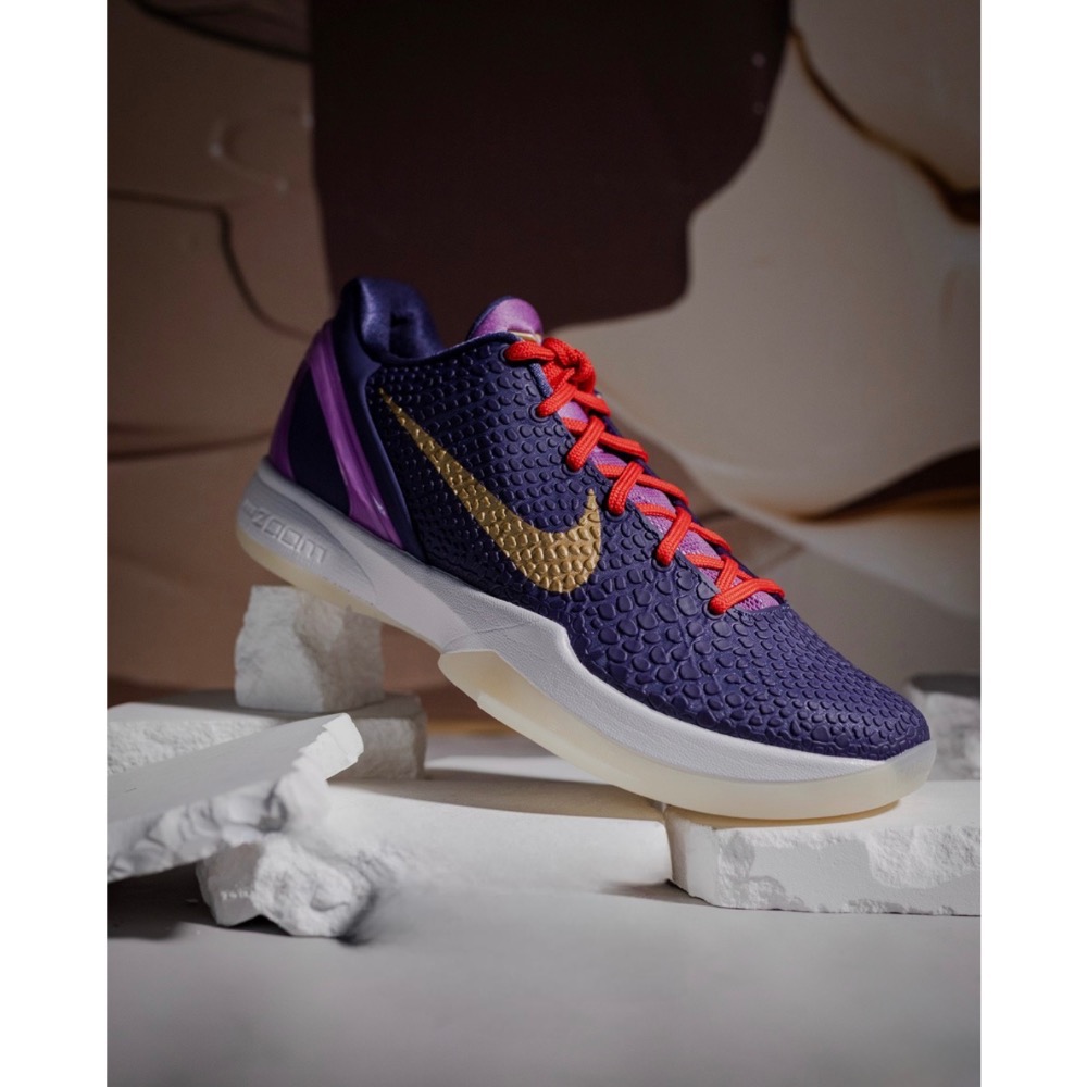 H12純原 Kobe 6 PE “Ceetah Purple” 科比6代 籃球鞋 實戰鞋男鞋 996922-細節圖8