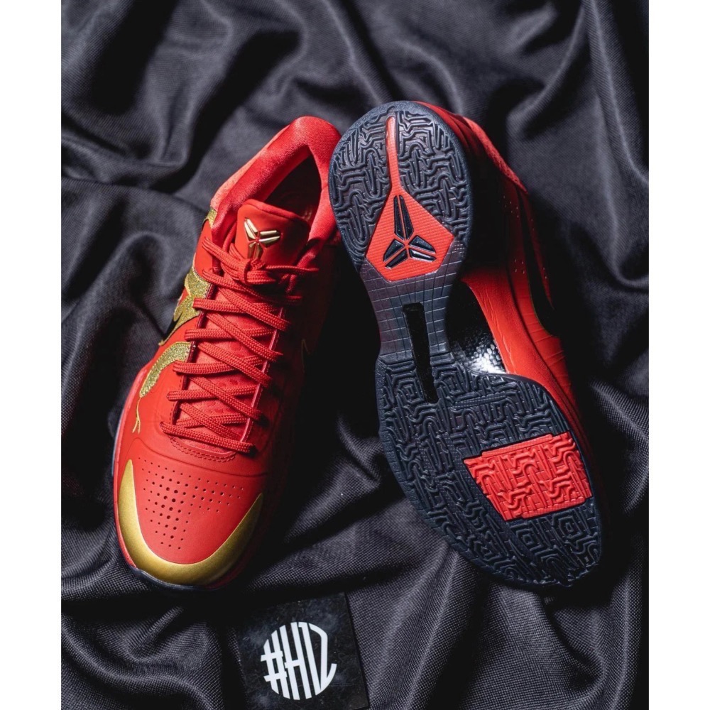 H12純原 Kobe 5 “Years Of The Mamba” 科比5代 红金色蛇年 籃球鞋 實戰鞋男鞋-細節圖11