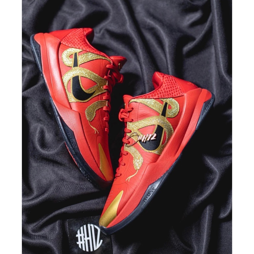 H12純原 Kobe 5 “Years Of The Mamba” 科比5代 红金色蛇年 籃球鞋 實戰鞋男鞋-規格圖11