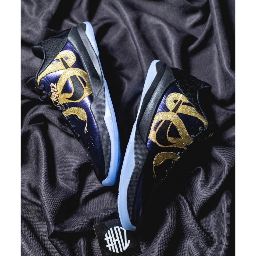 H12純原 Kobe 5 “Years Of The Mamba” 科比5代 黑紫金 蛇年限定 籃球鞋 實戰鞋男鞋-細節圖5