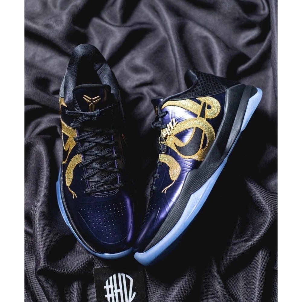 H12純原 Kobe 5 “Years Of The Mamba” 科比5代 黑紫金 蛇年限定 籃球鞋 實戰鞋男鞋-細節圖6