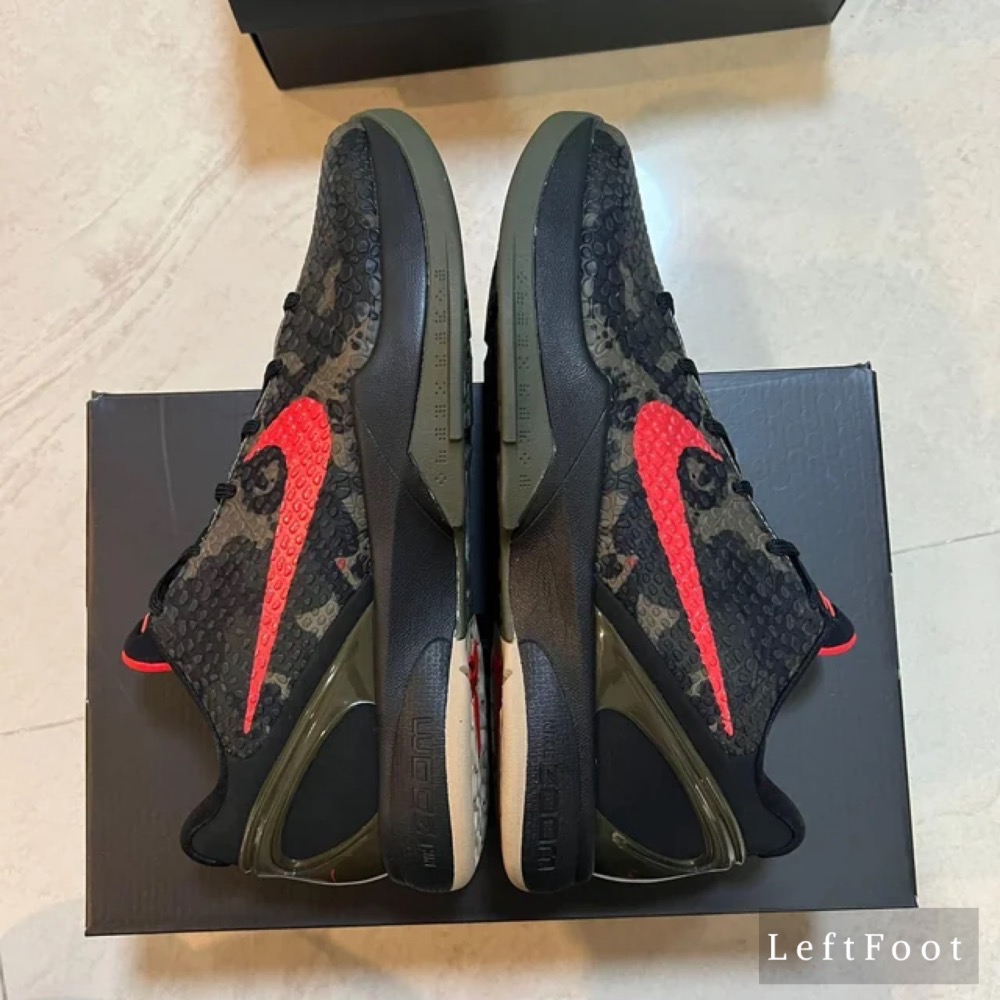 GX純原 Kobe 6 Italian Camo 沙漠 黑紅迷彩 籃球鞋 實戰鞋 真碳板-細節圖6