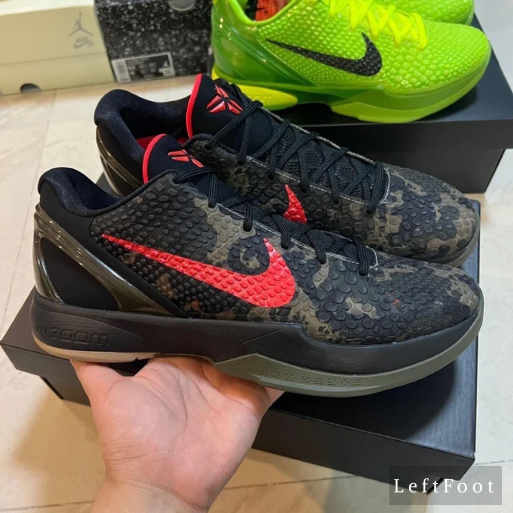 GX純原 Kobe 6 Italian Camo 沙漠 黑紅迷彩 籃球鞋 實戰鞋 真碳板-規格圖7