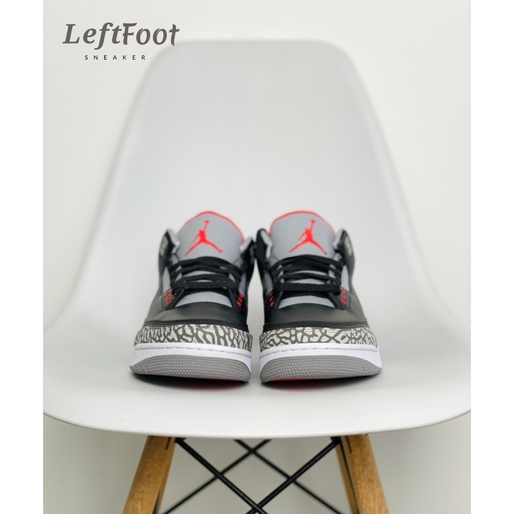 H12純原 Air Jordan 3 Retro Black Cement 黑水泥 AJ3 休闲鞋854262-00-細節圖5