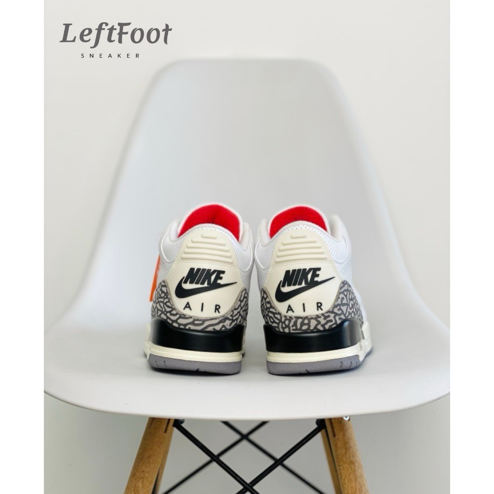 H12純原 Air Jordan 3 White Cement Reimagined AJ3 复古白水泥 低筒 休闲鞋-細節圖5