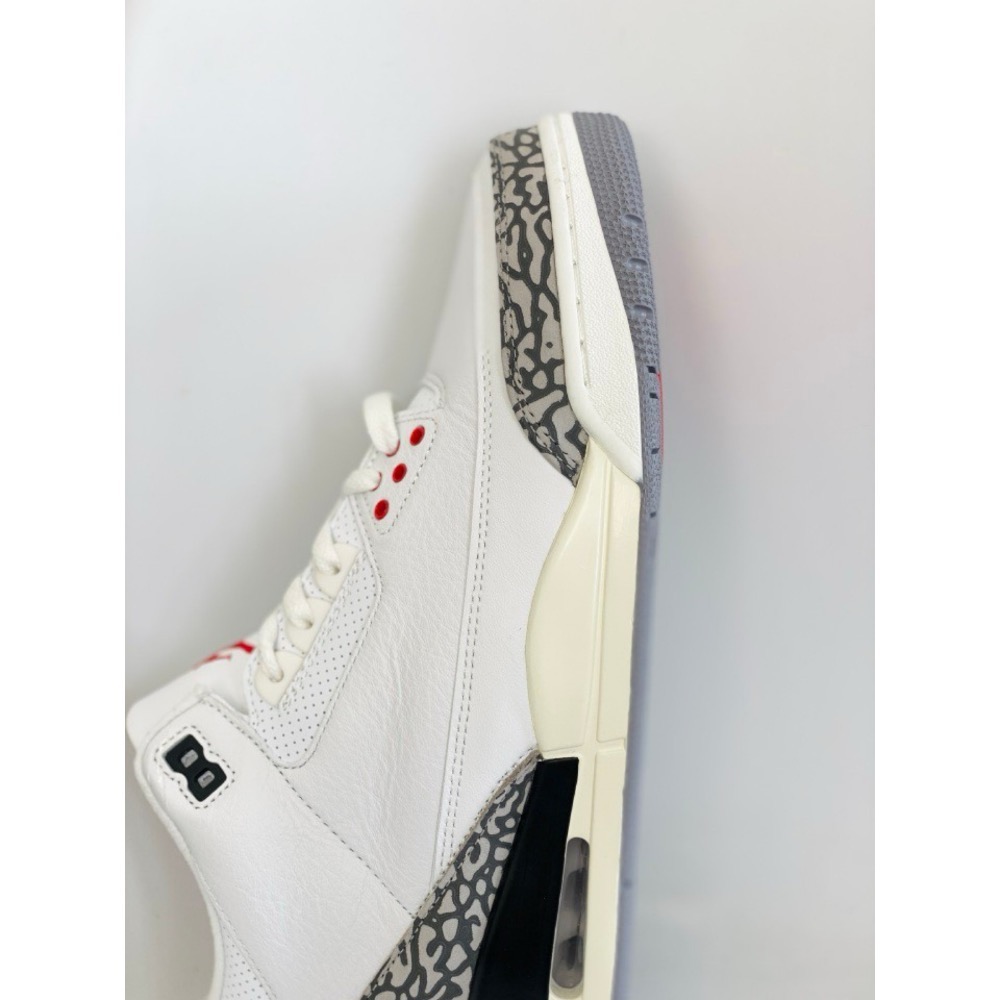 H12純原 Air Jordan 3 White Cement Reimagined AJ3 复古白水泥 低筒 休闲鞋-細節圖8