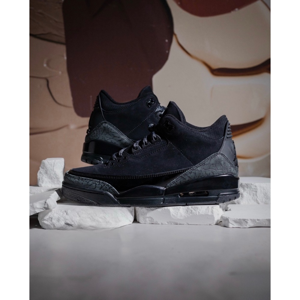 H12純原 Air Jordan 3 Retro “Black Cat” 2025 黑猫 黑猫 低筒 籃球鞋 男女鞋-規格圖9