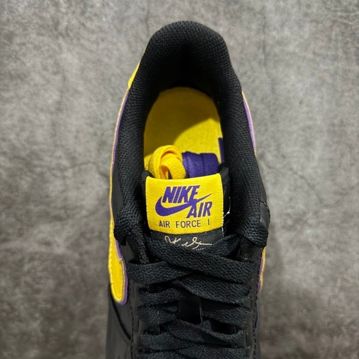 【顶级定制】Kobe Bryant Air Force 1 Low AF1 空军 低筒休闲鞋 运动鞋男鞋 波鞋 黑黄-細節圖4