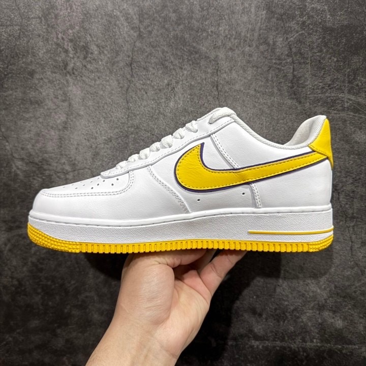 【顶级定制】Kobe Bryant Air Force 1 Low AF1 空军 休闲鞋 运动鞋 男鞋 波鞋 白黄紫-細節圖2