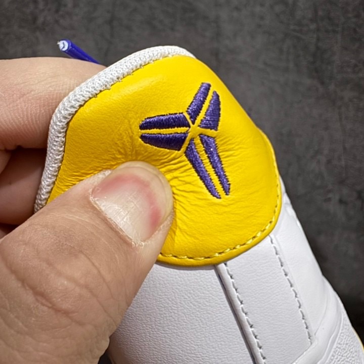 【顶级定制】Kobe Bryant Air Force 1 Low AF1 空军 休闲鞋 运动鞋 男鞋 波鞋 白黄紫-細節圖7