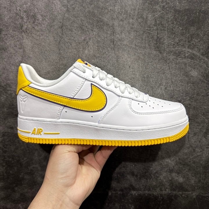 【顶级定制】Kobe Bryant Air Force 1 Low AF1 空军 休闲鞋 运动鞋 男鞋 波鞋 白黄紫-規格圖11