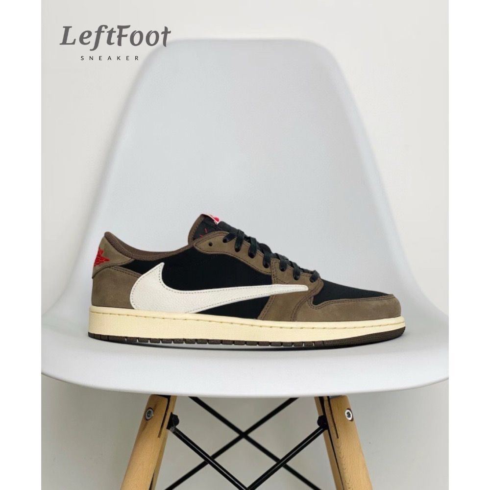 Travis Scott x Air Jordan 1 Low “Mocha” 倒钩 鬼脸 低筒 CQ4277-001-細節圖2