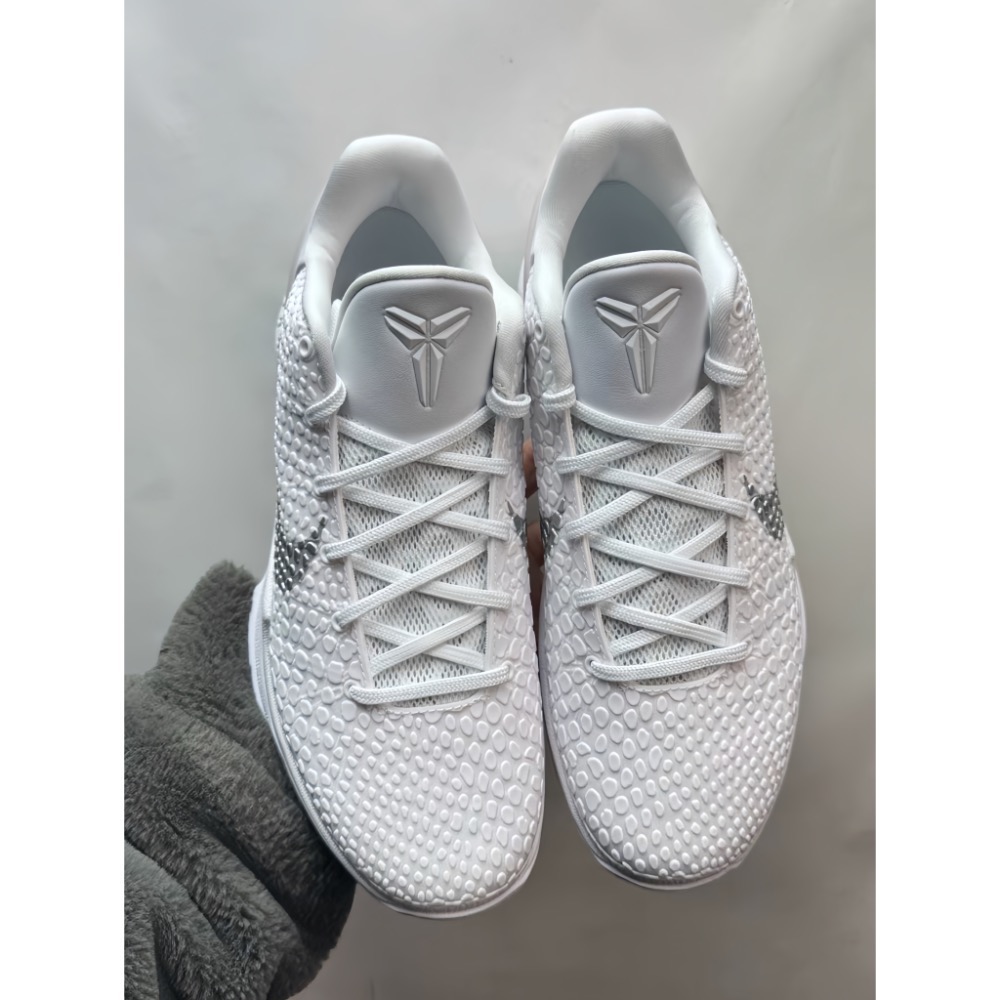 Star顶级 Nike Kobe 6 PE “Halo” 白銀色 籃球鞋 實戰鞋 前後氣墊 真碳板 男鞋-細節圖2