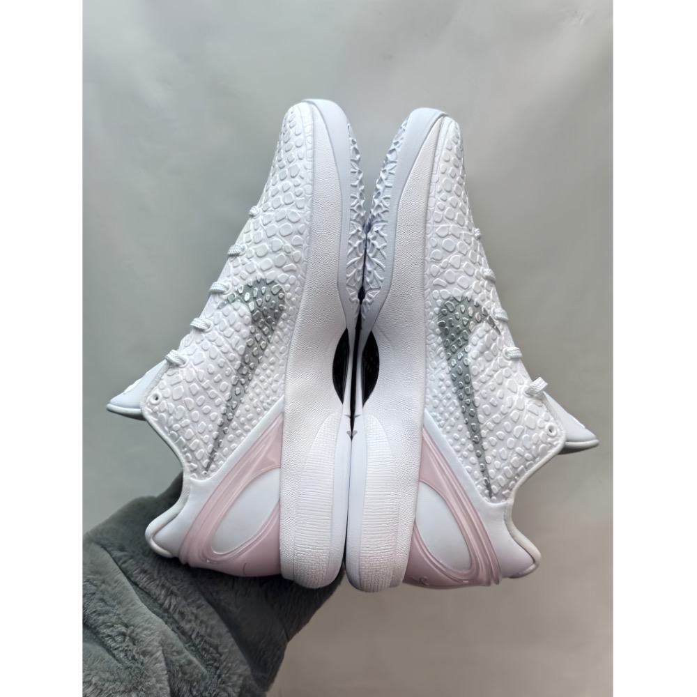 Star顶级 Nike Kobe 6 PE “Halo” 白銀色 籃球鞋 實戰鞋 前後氣墊 真碳板 男鞋-細節圖5